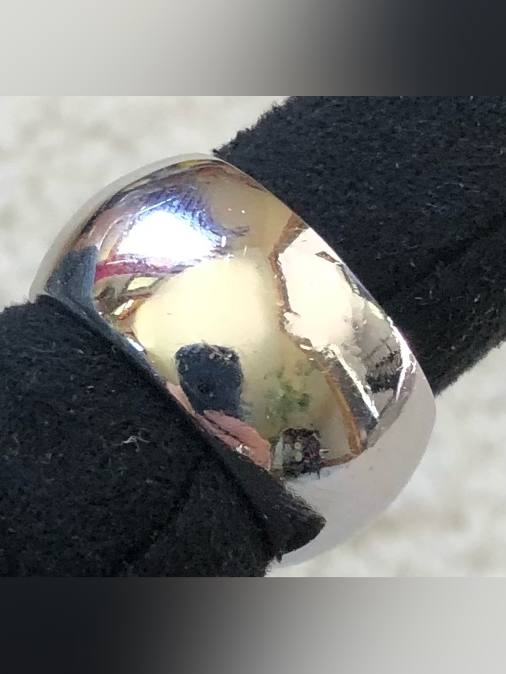 Classic Polished Sterling Silver Dome Band Ring Size 7.25